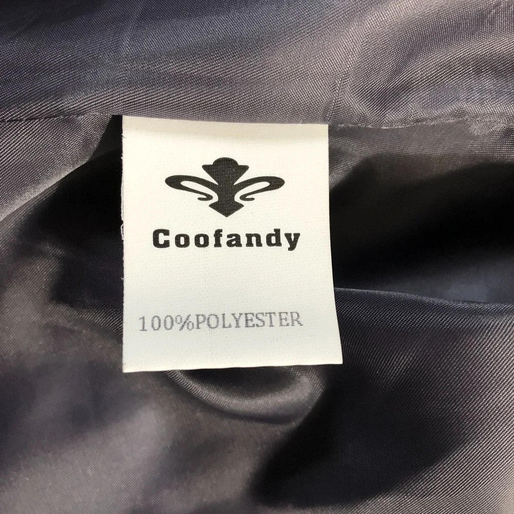 Coofandy Vest Mens Large Gray Buttoned Sleeveless Dress Waistcoat Classic Formal